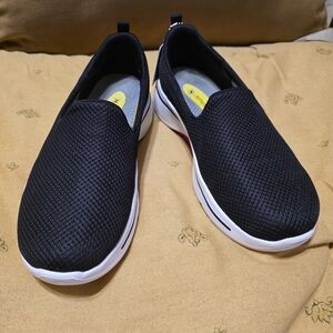 Skechers  Go WALK, Black Slip-On Sneakers